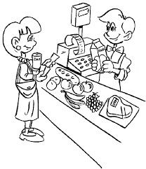 two children are making pizza at the table coloring pages for kids, free printable