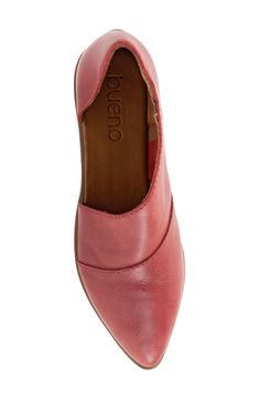 This is a sassy little leather flat with a half d'Orsay features a tailored fit and cushioned insole for all-day comfort. Style Name:Bueno Blake Half D'Orsay Leather Flat (Women). Style Number: 6117178.