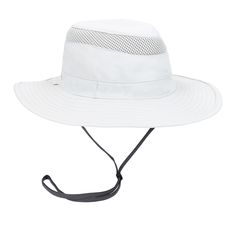 •Structured Nylon Sombrero •UPF50+ & wicking fabric •Moisture wicking sweatband •Ventialted mesh crown •Slot to secure sunglasses •Adjustable and removable chin cord •7 cm brim