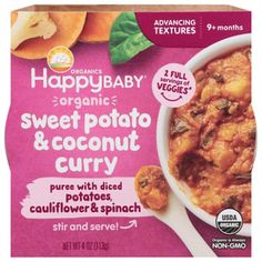 happy baby organic sweet potato and coconut curry