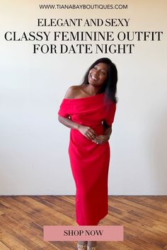 Turn heads on your date night with this elegant red midi dress. 😍 A must-have for any classy black woman looking to impress with a night out outfit that’s both feminine and sophisticated. Elegant Red Draped Maxi Dress, Red Glamorous Bodycon Dress For Formal Occasions, Red Draped Maxi Dress For Party, Red Fitted Evening Dress With Asymmetrical Neckline, Red Maxi Dress With Asymmetrical Neckline For Party, Evening Midi Dress With Asymmetrical Neckline For Party Season, Red Evening Dress With Asymmetrical Neckline For Cocktail, Red Draped Evening Dress For Gala, Red Draped Gala Evening Dress