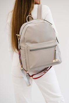 The Sonoma is the versatile staple piece that your closet has been begging for. This backpack can have as many roles as you do, and the Sonoma plays them all with ease and style. It’s incredible for moms, commuters, students, travelers—everyone, everywhere. This beauty is made from sturdy, but not stiff, vegan leather that will rise to whatever you ask of it. The Sonoma features pockets galore—we’re talking front, back, top, and sides. *Slow clap* We didn’t forget about the interior—far from it! Versatile Softback Backpack With Adjustable Straps, Versatile Backpack With Adjustable Straps And Softback, Versatile Backpack With Adjustable Straps, Versatile Satchel Backpack For Back To School, Leather Backpack With Adjustable Strap For On-the-go, Modern Bags For Everyday And Back To School, Modern Everyday Bags For Back To School, Modern Bags For Back To School, On-the-go Leather Backpack With Adjustable Straps