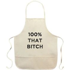 You'll be on trend with this rounded bottom apron made of poly/cotton twill and decorated with one of many different funny quips. Designed to fit the standard adult, this apron is perfect for cooking classes, art classes, crafts, craft projects, classroom, s and more. Retrospect Group | Retrospect Group 100% That Bitch Apron 26.0 H x 20.0 W in black / brownCanvas / Cotton | Adult | Wayfair Funny Aprons Sayings For Women, Snarky Sayings, Uniform Ideas, Girl Apron, Funny Aprons, Bbq Apron, Kitchen Aprons, Hot Pads, Cricut Ideas