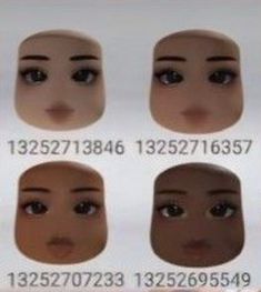 several different types of female mannequin heads