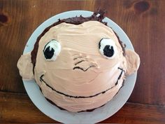 Curious George Cake, Curious George Cakes, Cake Themes, Cute Baking, Curious George, Just Cakes, Cute Birthday Cakes, Pretty Cakes, Cute Cakes