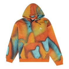 Nike ACG Therma-FIT Tuff Fleece Graphic Pullover Hoodie 'Orange' DQ5789-891 Nike Hoodie Sweatshirt For Outdoor Activities, Nike Urban Hoodie For Fall, Nike Hoodie For Outdoor Activities In Fall, Nike Hoodie For Fall Outdoor Activities, Orange Sporty Hoodie For Sports, Sporty Orange Hoodie For Sports, Sporty Orange Hoodie For Fall, Multicolor Winter Sweatshirt With Kangaroo Pocket, Sporty Orange Hooded Sweatshirt