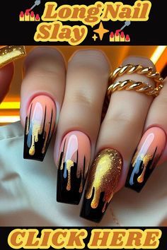 Glamgoth Nails, Club Nails, Nail Glam, Natural Nail Designs, Ladies Club, Long Acrylic Nail Designs, Green Nail Designs, Diva Nails, Long Nail Designs