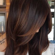 Hair Color Brown Chestnut, Chestnut Brown Hair, Peekaboo Highlights, Rambut Brunette, Chestnut Hair, Chestnut Hair Color, Chocolate Hair, Hair Color Light Brown, Vlasové Trendy