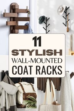 the 11 stylish wall mounted coat racks are perfect for any room in your home