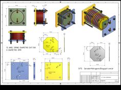 the drawing shows different types of machines and their functions, including an electric device with four wires