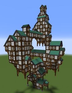 an image of a very large house in minecraft