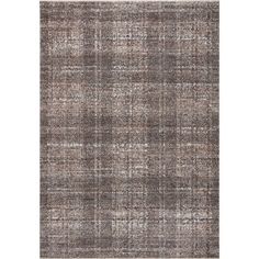 an area rug with grey and white plaid pattern