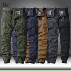 Cotton Casual Pants, Outdoor Trekking, Track Pants Mens, Combat Trousers, All Black Shoes, Cotton Cargo Pants, Korean Fashion Casual, Tactical Pants, Green And Khaki