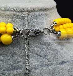 I make the necklace to use 10mm and 6mm yellow glass pearls.The necklace length is select ,IT still has a 2 inches long adjustable chain.IT is good necklace for your great wedding. I can make different type necklace to your requirements,Please feel free to contact me if you have any question. Thank you so much. . other yellow color jewelry: https://www.etsy.com/shop/glasspearlstore/search?search_query=yellow&order=date_desc&view_type=list&ref=shop_search Bride Pearl Necklace, Good Necklace, Yellow Beaded Necklace, Yellow Pearl, Color Necklace, Color Jewelry, Women Necklace, Bridesmaid Necklace, Necklace Statement