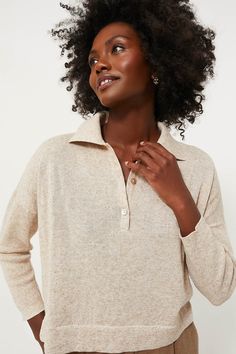 Tan Clayton Long Sleeve Knit Polo | Tuckernuck Collared Sweater With Seamless Collar For Fall, Collared Polo Sweater For Fall, Mini Skirt And Sneakers, New Closet, Skirt And Sneakers, Bra Accessories, Lunch Date, Low Low, Cocktail Attire