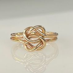 Stamped 14k But Bought As Gold Filled Gold Filled Ring Size 6.5 Hand Made 5 Rings, Knot Ring, Gold Filled Ring, Ring Color, Wrapped Jewelry, Jewelry Gold, Wire Wrapped Jewelry, Womens Jewelry Rings, Wire Wrapped