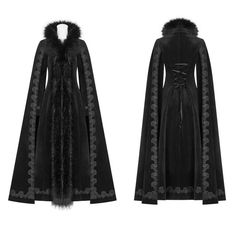 The Glacial Castle Coat – Goth Mall Vampire Attire, Vampire Cloak, Mood Bored, Gothic Coat, Dragon Queen, Pagan Wedding, Witch Moon, Dark Wedding, Gothic Vintage