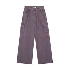 0 Purple Denim, Baggy Cargo Pants, Purple Pants, 24 Years Old, Long Pants, Fashion Pants, Color Purple, Season Spring, Cargo Pants