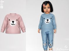 A soft sweater with an adorable bear design  Part of a set (see "recommended" fold)  Available in 15 colors