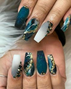 French Pedicure, Marble Nail Designs, Nagellack Trends, Cute Acrylic Nail Designs, Acrylic Designs, Coffin Nails Designs, Pretty Acrylic Nails