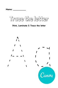 trace the letter printable worksheet