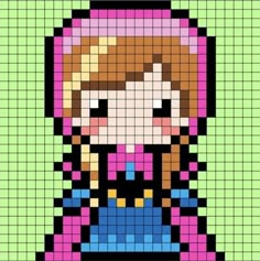 Pixel Art Pattern Princess, Perler Bead Patterns Disney Princess, Pixel Art Pattern Disney Princesses, Perler Bead Patterns Princess, Disney Princess Pixel Art Grid, Disney Princess Hama Beads, Frozen Perler Bead Patterns, Pixel Drawing Disney, Perler Bead Art Disney