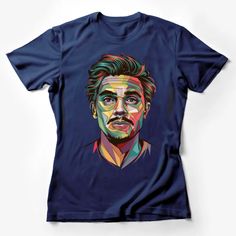 Colorful Abstract Portrait Graphic Tee, Unique Artistic Face Design, Stylish Casual Wear T-Shirt Female T-Shirt Custom graphic T-Shirt.Customize your color Portrait Graphic, T Shirt Female, Shirt Female, Abstract Portrait, Face Design, Colorful Abstract, Graphic Tee, Graphic T Shirt, Casual Wear