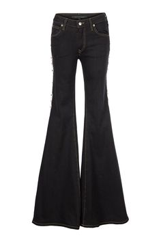 Vogue Italia, Dry Clean Only, Denim Flares, Flare Pants, Fashion Pants, Black Denim, Fashion Boutique, Bell Bottom Jeans, Stretch Denim