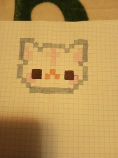 an image of a cat made out of squares