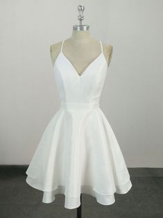 White Homecoming Dress Short, White Homecoming Dress, Gaun Koktail, Short White Dress, Homecoming Dress Short, Custom Bridesmaid Dress, White Homecoming Dresses, White Bridesmaid Dresses, 파티 드레스