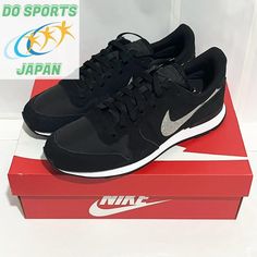 100% Authentic!! NIKE Internationalist Glitter AT0075-001 Black/White/Black Women Sneakers Shoes US Size 28.0cm/ M10/ W11.5 = US Men's 10, US Woman's 11.5 Description Nike Internationalist Glitter Women's shoes retro running style The Nike Internationalist Glitter Women's Shoe retains the original's signature layered design for a retro running look. Lightweight foam cushioning provides comfort with every step. Features - Add texture with textiles and leather - Foam midsole provides lightweight c Black Women Sneakers, Nike Internationalist, Running Style, Shoes Retro, Running Fashion, Layered Design, Women Sneakers, Us Man, American Express