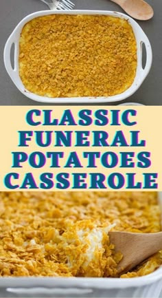 Casserole With Corn, Potatoes Casserole, Party Potatoes, Cheesy Hashbrown Casserole, Cheesy Potato Casserole, Hash Brown Casserole, Potato Side Dishes, Cheesy Potatoes, Corn Flakes