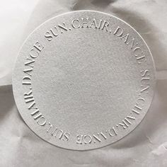 a close up of a white paper with a circle on it that says, no sun chair danger