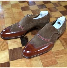 Brown Wingtip Shoes, Brown Brogues, Celebrities Fashion, Wingtip Shoes, Suede Leather Shoes, Monk Strap Shoes, High Ankle Boots, Simple Shoes, Formal Shoes For Men