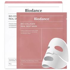 Biodance Bio-Collagen Real Deep Mask Sheet 2 Packs This Is A Probiotic Collagen Mask Containing Ultra-Low Molecular Weight Collagen And Galactomyces Ferment Filtrate. A Product Containing Triple Probiotic Complex And Oligo Hyaluronic Acid For A Vibrant Skin Solution. Contains 50,000 Ppm Of Galactomyces Ferment Filtrate To Help With Skin Hydration, Elasticity, And Brightening. Contains 50,000 Ppm Of Ultra-Low Molecular Weight Collagen, Maximizing Penetration And Absorption. Contains 5% Oligo Hyal Bio Dance Collagen Mask, Biodance Collagen Mask, Korean Mask Skincare, Skincare Manifestation, Biodance Mask, Glass Skin Mask, Collagen Face Mask, Masks Skincare, Bday Stuff