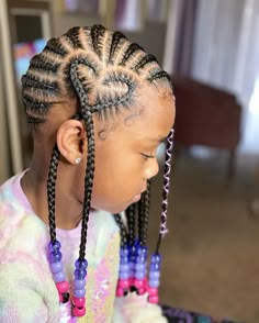 Lemonade Braids Kids, Lemonade Braids For Kids, Braided Hairstyles Kids, Kids Hairstyle