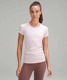 Swiftly Tech Short-Sleeve Shirt 2.0 | Women's Short Sleeve Shirts & Tee's | lululemon Lululemon Swiftly Tech Short Sleeve, Swiftly Tech Short Sleeve, Lululemon Swiftly Tech, Lululemon Swiftly, Tech Shirt, Short Sleeve Shirt Women, Swiftly Tech, Running Workout, Short Sleeve Shirts