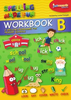 an activity book for children to practice spelling and writing with the words workbook b