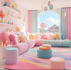 Eclectic Interior Design Vintage, Decor Kitchen Ideas, Modern Home Decor Ideas, Budget Home Decor, Pastel Home Decor, Kids Bedroom Inspiration, Eclectic Interior Design, Pastel House, Cute Bedroom Ideas