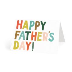 a card with the words happy father's day written on it