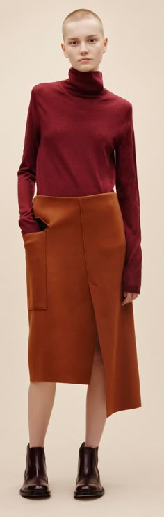 Skirt prefall2016 Skirt Runway, Chic Skirt, Pre Fall 2016, Solid Skirt, Fall Fashion 2016, Fashion Minimalist, Woman Style, Geek Chic, Menswear Inspired