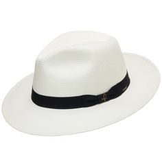 Authentic Classic - Ultrafino Straw Panama Hat, Types Of Hats, Classic Hats, Hat Boxes, Straw Hats, Quality Hats, Cool Hats, Felt Hat, Hat Band