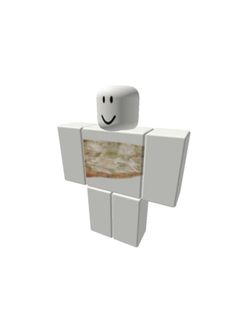 a white cube with a smiling face on it's head and arms, standing in front of a white background