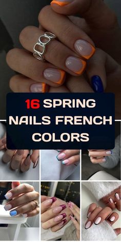 Spring Nails French, French Manicure Ideas, Classic Manicure, Square Gel Nails, Almond Acrylic Nails Designs, Classic French Manicure, Short Square Nails