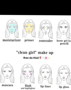 clean girl makeup for every skin type #cleangirl #coquette #makeup #makeuplover Coquette Makeup, Clean Girl Makeup, Brow Gel, Clean Girl, Skin Type, Lip Liner, Makeup Inspo, Makeup Routine