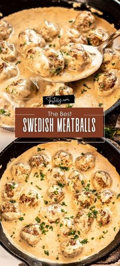 the best swedish meatballs recipe in a skillet