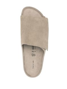 Slide On Shoes, Designer Slides, Suede Slides, Taupe Grey, Shoe Inspo, Grey Suede, Fear Of God, Primavera Estate, On Shoes