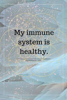 An affirmation for everyday -- "My immune system is healthy." Your cells are listening -- use the power of your words, thoughts and intentions to affirm your health and vitality.  May you be healthy. May you be whole. May you be happy.   #energy #energyhealing #affirmations #energymedicine #positivequotes #wellness #immunesystem #affirmationsforhealth # Affirmation For Healing, Healing Quotes Health, Gift Of Healing, Establish Boundaries, Affirmation Daily, Body Wisdom, Inner Knowing, Health Affirmations