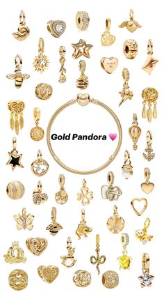 Gold Pandora, Pandora Bracelet Charms Ideas, Jewelry Closet, Surf Jewelry, Preppy Jewelry, Lucky Jewelry, Pretty Jewelry Necklaces