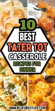 Tater Tot Casserole With Vegetables, Ww Tater Tot Casserole Recipes, Tater Hotdish Recipe, Tater Tots Casserole With Ground Beef, Hashbrown Casserole With Tater Tots, Potato Tot Casserole Ground Beef, Tato Tot Casserole, Tater Tot And Ground Beef Recipes, Chicken Tater Tot Casserole Recipes Easy